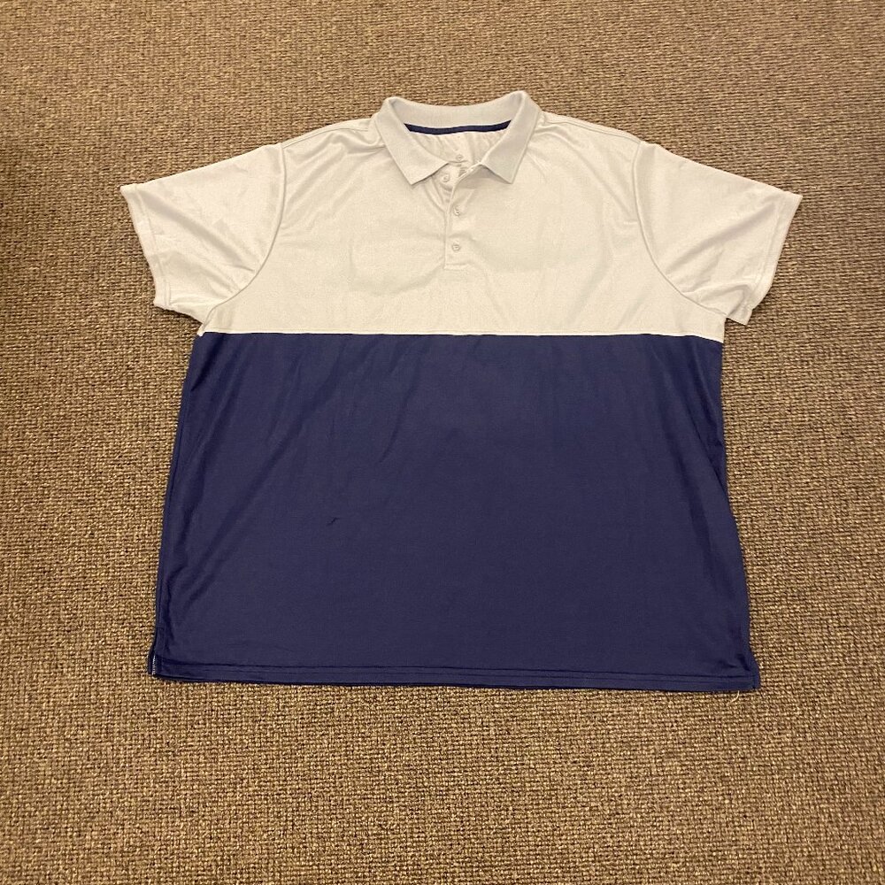 New Mens 2 Tone Polo / Amazon Real Essentials Size 3X Great Condition!